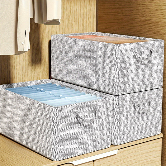 Non-Woven Storage Basket Durable Storage Box Large Capacity for Underwear Socks