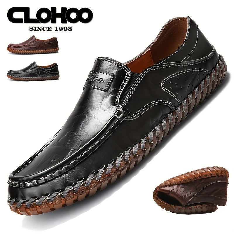 CLOHOO Soft Sole Loafers Men's Slip On Dress Shoes