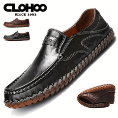 CLOHOO Soft Sole Loafers Men's Slip On Dress Shoes