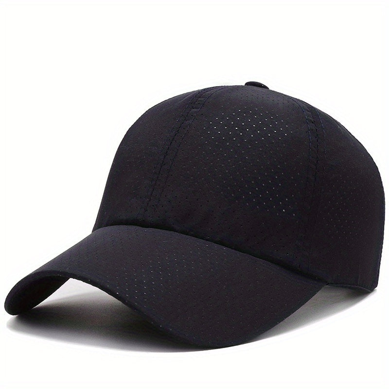 Quick Drying Baseball Cap Unisex Mesh Breathable Adjustable Sun Hat