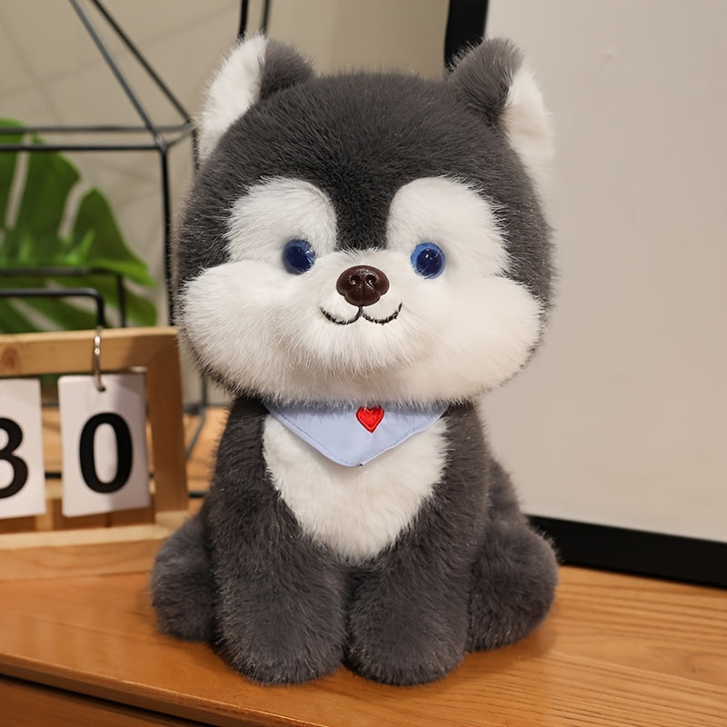 84in Cartoon Husky Dog Plush Toy Soft Stuffed Animal