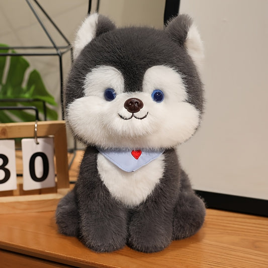 84in Cartoon Husky Dog Plush Toy Soft Stuffed Animal