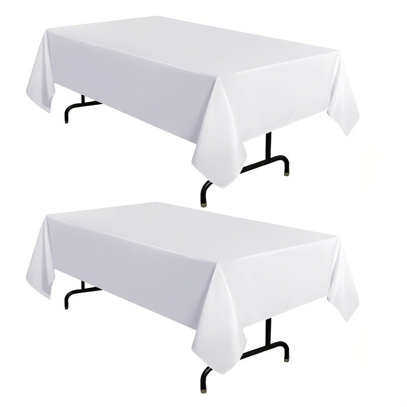 Stain Proof Waterproof Polyester Tablecloth Decorated Washable Fabric Tablecloth