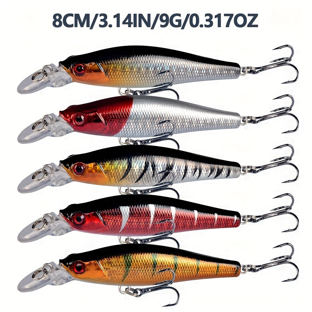 56pcs Fishing Lures Set Bionic Bait for Freshwater and Saltwater Fishing