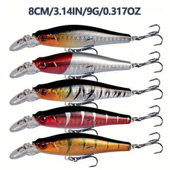 56pcs Fishing Lures Set Bionic Bait for Freshwater and Saltwater Fishing