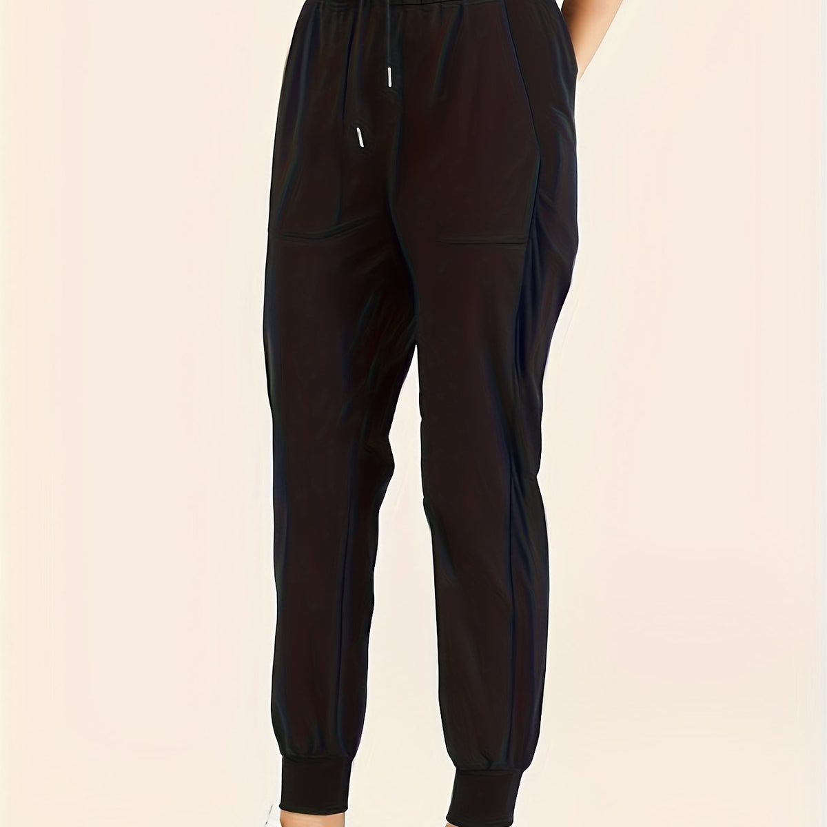  Elastic High Rise Jogger Running Trousers