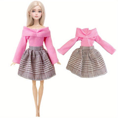 Princess Noble Dress Coat Pants Doll Clothes for Doll Accessories Girl Gift Toy