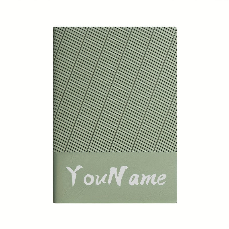 Personalized A5 Notebook Green Red Orange