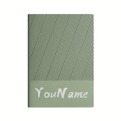 Personalized A5 Notebook Green Red Orange