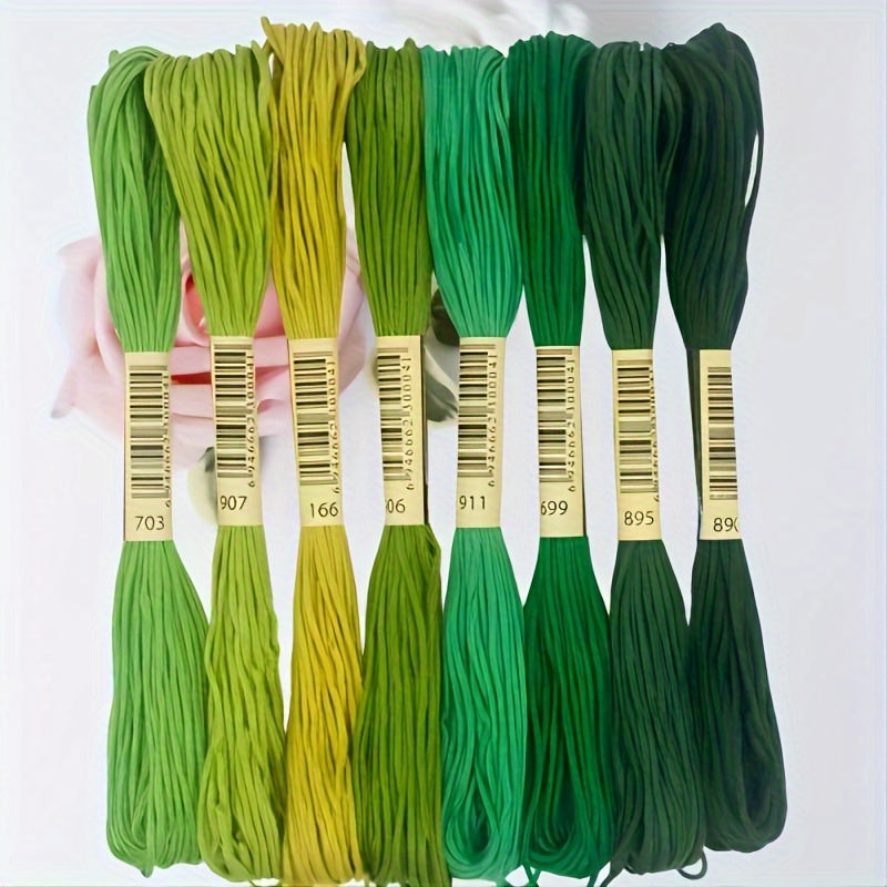 8pcs Embroidery Cross Stitch Thread Cotton Sewing Thread Kit DIY