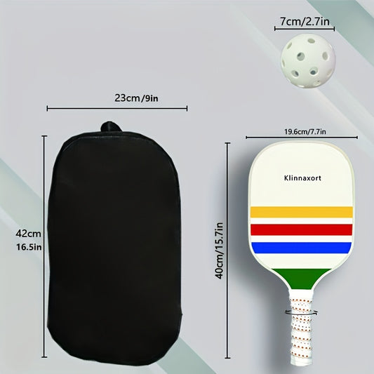 Pickleball Racket Set 4 Rackets 4 Pickleballs 1 Handbag