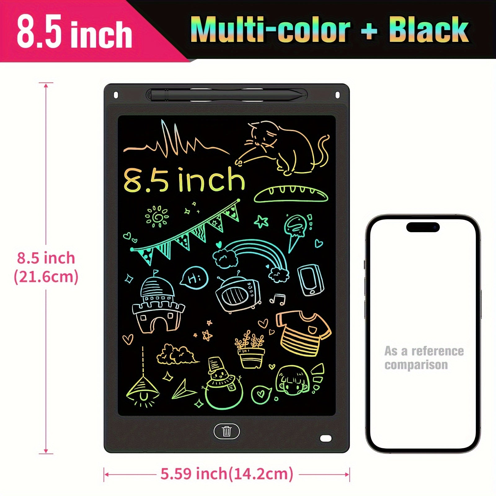 2 Pack 8.5" LCD Writing Board Doodle Board Educational Toy for Boys