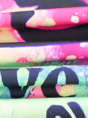 Love Letter Print Tank Dress Casual Slim Bag Hip Random Printing Dress