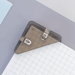 5pcs Acrylic Triangle Clip Non-slip Stationery Dovetail Clip