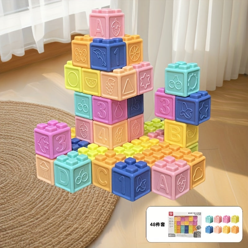 Colorful Soft Rubber Building Blocks for Grip Training