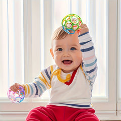 4-Piece Baby Handheld Rattle Toy Set for Early Grasping Ability