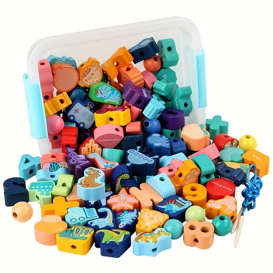 Kids Puzzle String Beads Building Block Toys