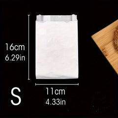 50pcs Disposable Food Packaging Bag Bread Fried Chicken French Fries Paper Bag