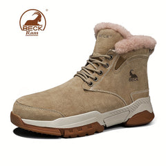 Men's Winter Snow Boots with Fuzzy Lining