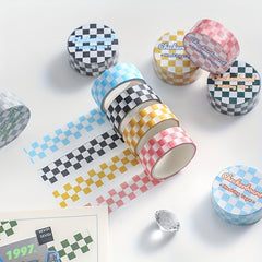 1pc Checkered Series Washi Tape Grid Pattern For DIY Paper Crafts