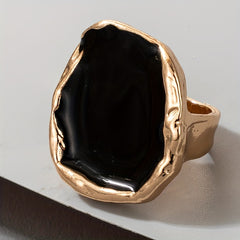 Retro Chunky Resin Acrylic Rings Jewelry Accessories For Women Girls