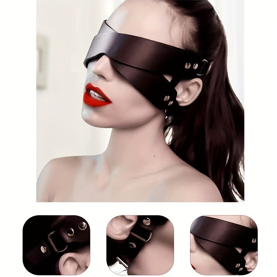 Women Leather Masquerade Party Mask For Halloween Costume