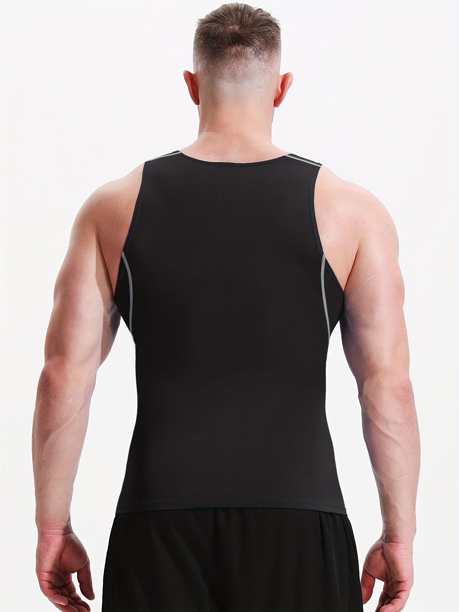 Men's Sleeveless High Stretch Base Layer Tank Top