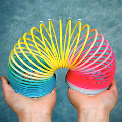 Rainbow Spring Coil Toy 8 3 4 Stretchy Fidget Toy for Kids Adults