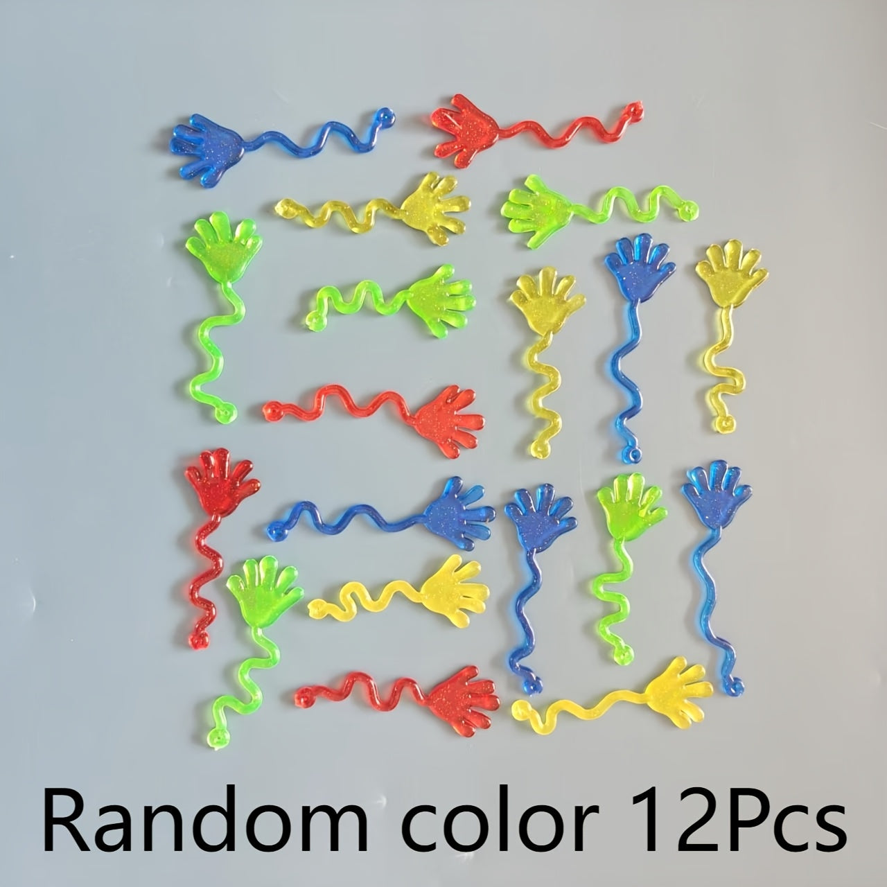 52pcs Colorful Wall Stick Palm Toys Flexible Rubber Climbing Hands