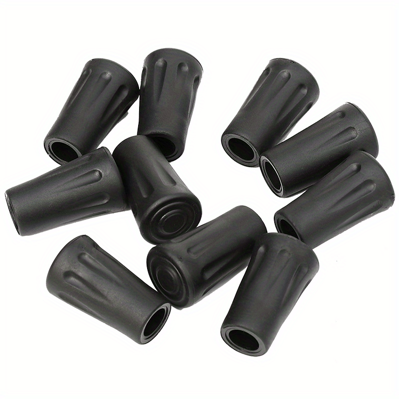10pcs Rubber Walking Pole Tips Replacement Trekking Pole Caps