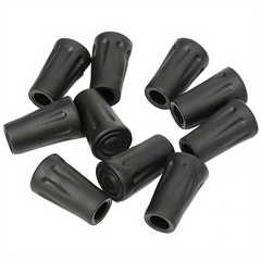 10pcs Rubber Walking Pole Tips Replacement Trekking Pole Caps