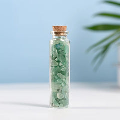 Natural Gemstone Ornament Crushed Stone Bottle