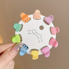 10pcs Colorful Mini Kids Hair Claw Hair Accessories