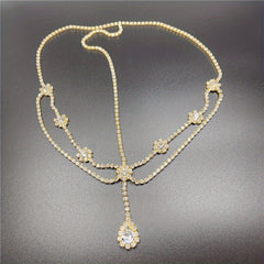Crystal Pendant Head Chain Bridal Wedding Hair Accessories