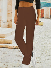 Casual Everyday Straight Leg Fit Pants Women's Clothing