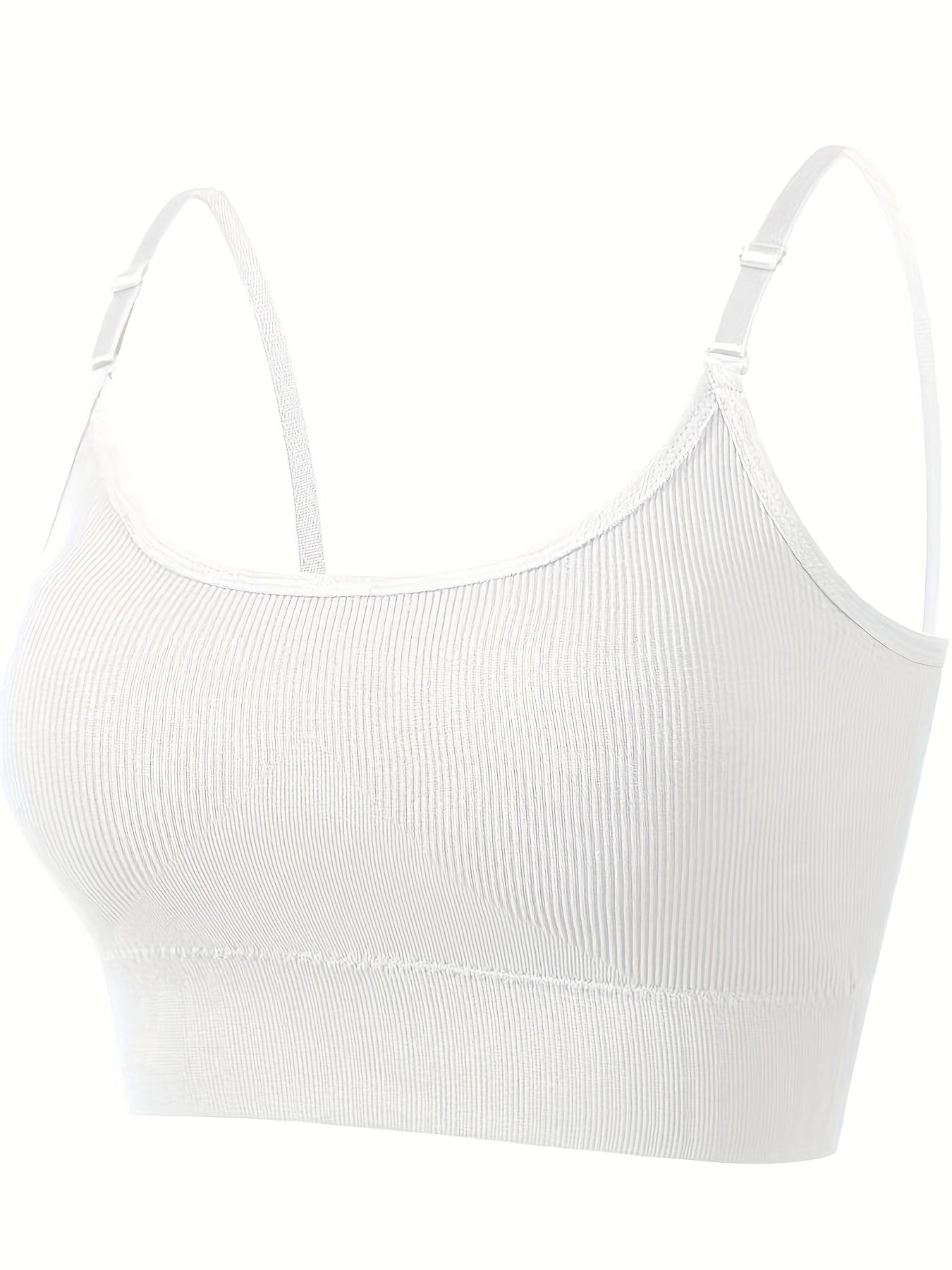 5pcs Ribbed Push Up Bras Comfy & Breathable Intimates Bra Women's Lingerie