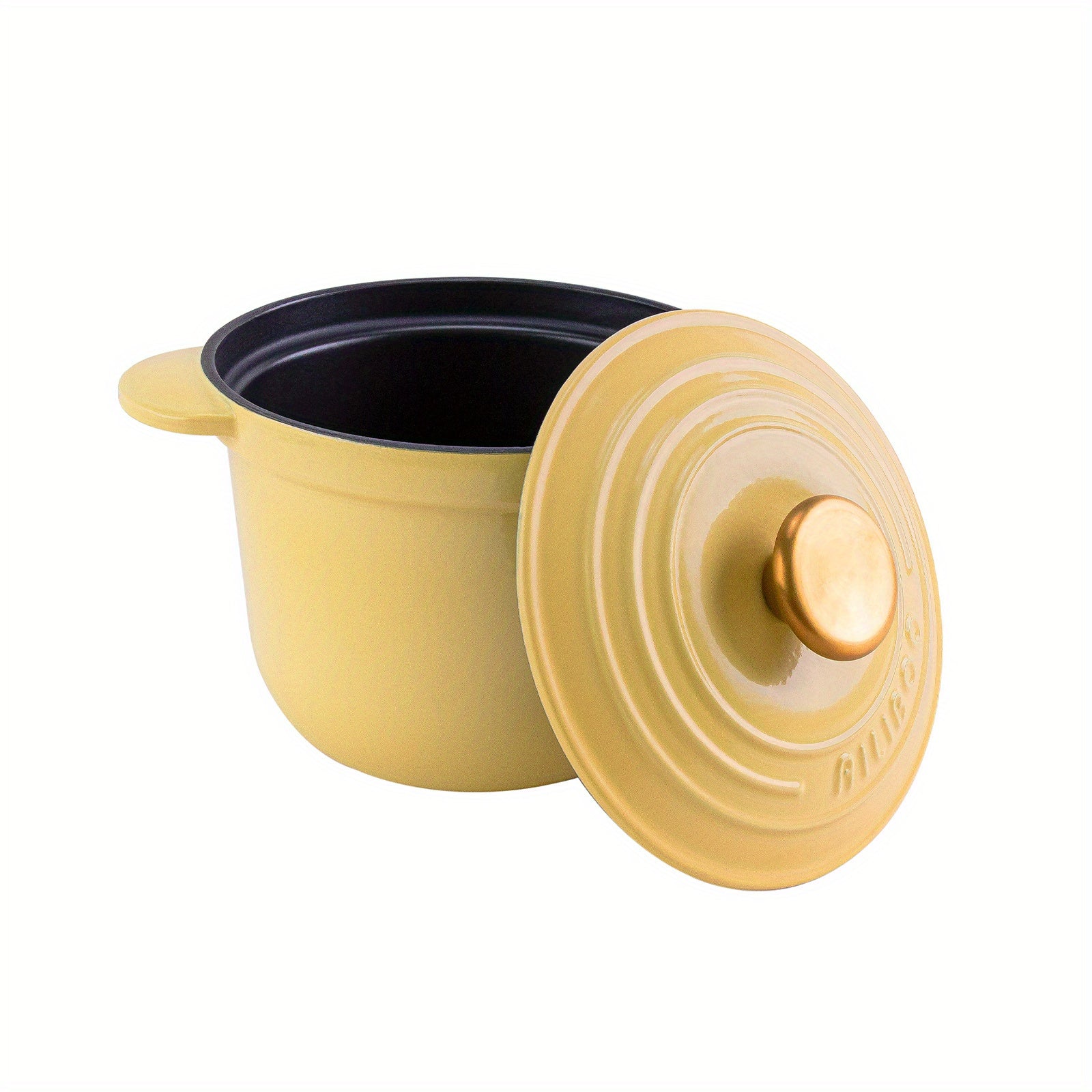 Enameled Cast Iron Dutch Oven 18cm 2L Deep Stockpot