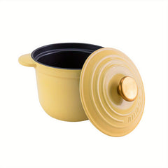 Enameled Cast Iron Dutch Oven 18cm 2L Deep Stockpot