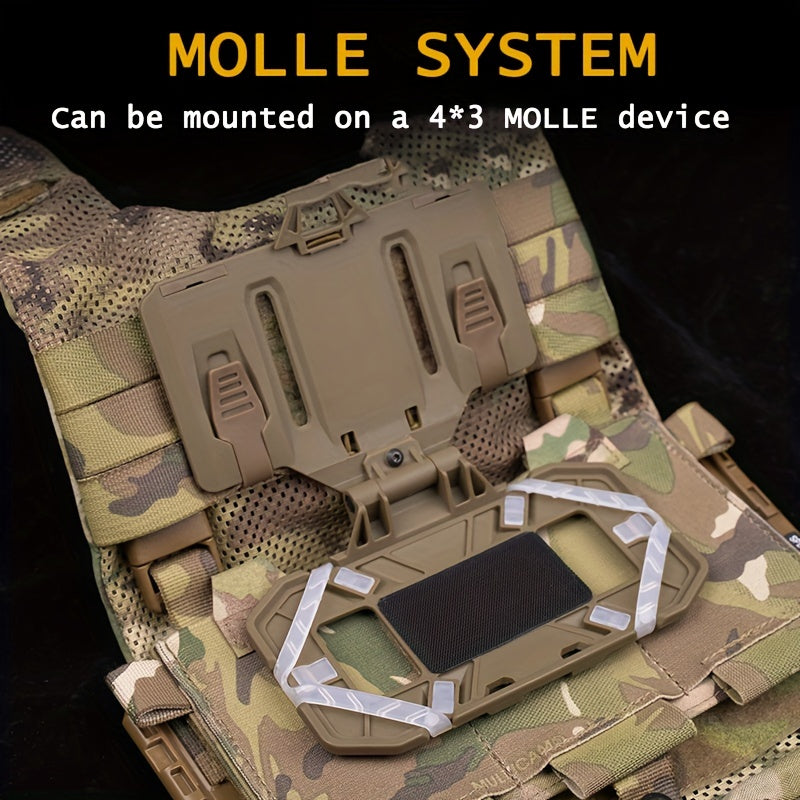 Folded Navigation Board Molle Phone Holder Universal Chest Mount