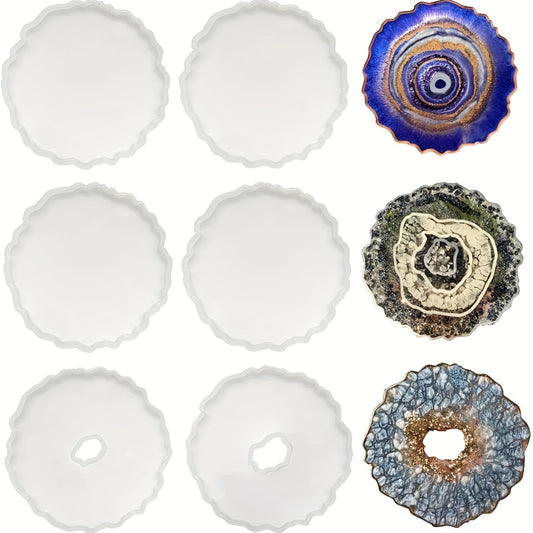 Geode Coaster Molds for Epoxy Resin Casting