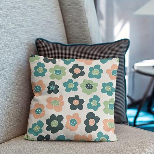 Vintage Hand painted Graffiti Throw Pillow Cover Home Decor