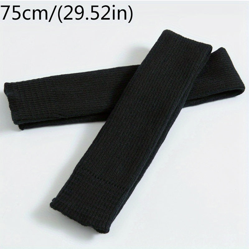 Toeless Thigh High Yoga Socks Thermal Rib Knit Over The Knee Leg Support