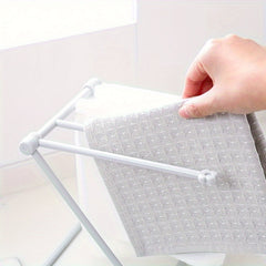 Folding Rag Storage Rack Kitchen Countertop Dish Cloth Hanging Shelf