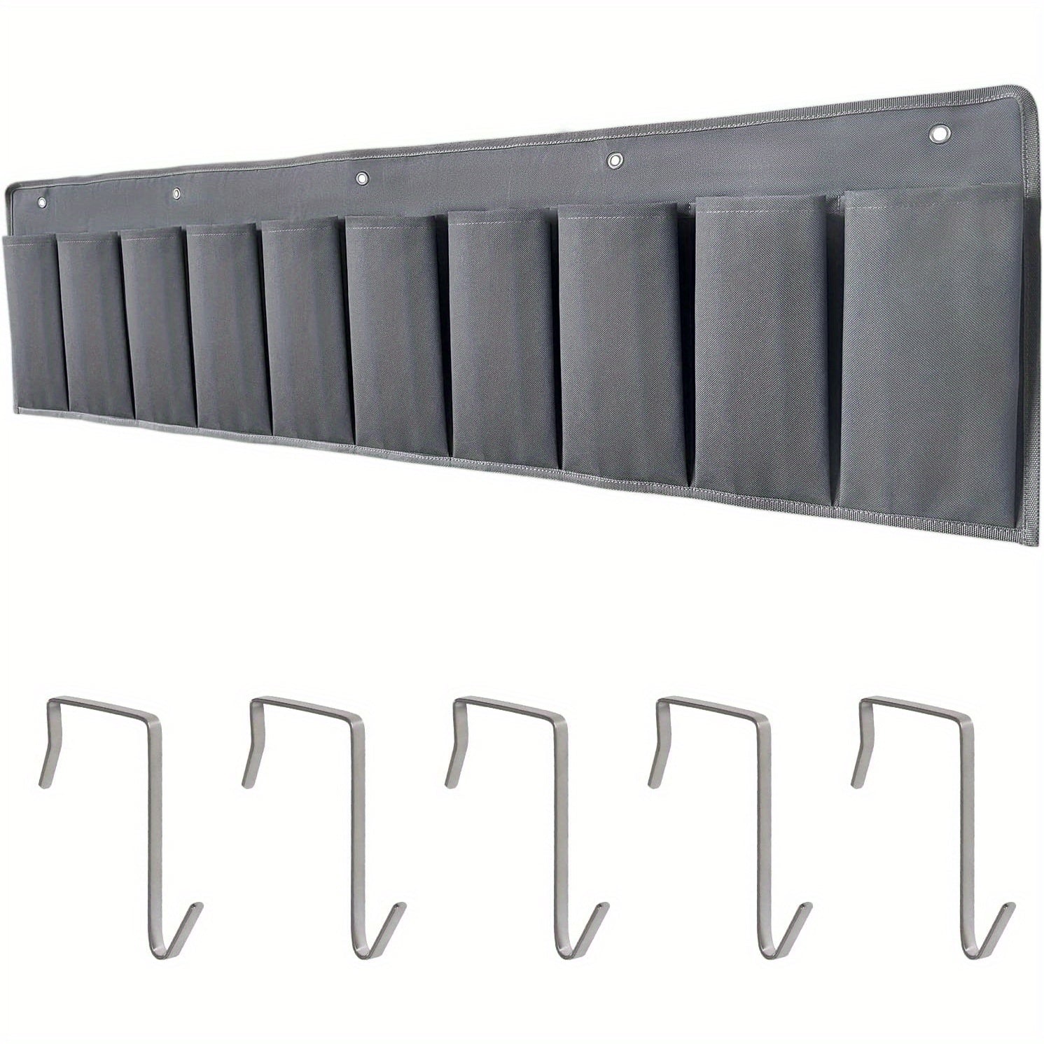 RV Shoe Pockets Hanging Bedside Storage Organizer with Sturdy Hooks