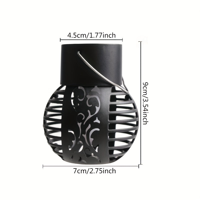 Solar Outdoor Lantern Hollow Garden Hanging Lantern Decorative Lamp