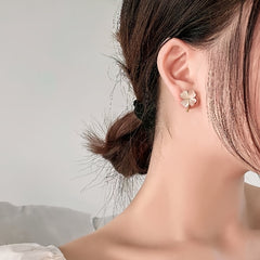 Opal Clover Shape Earrings for Women