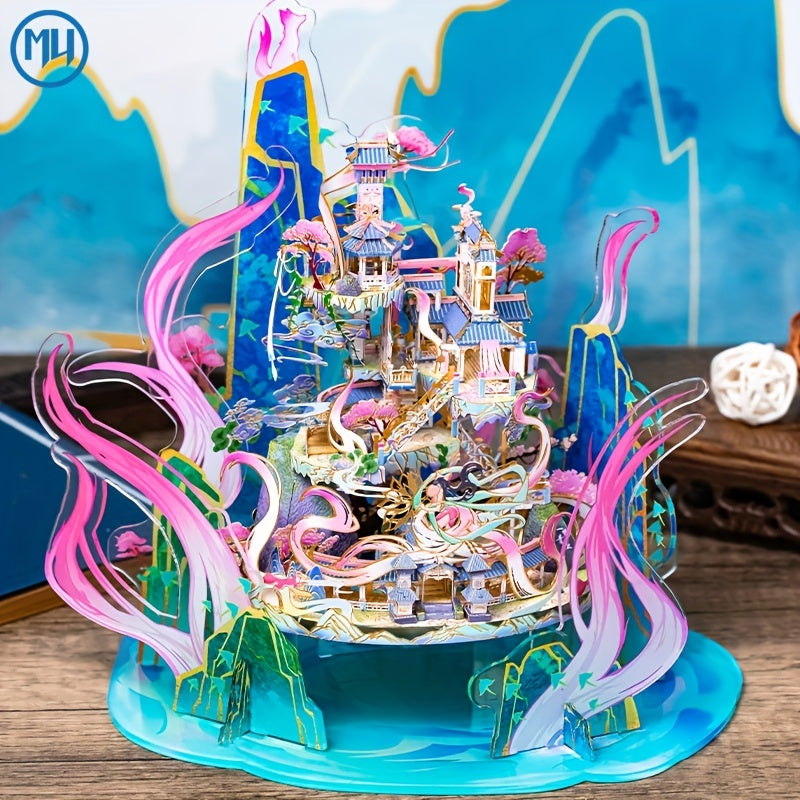 3D Metal Puzzle DIY Model: Magical Fairytale Palace