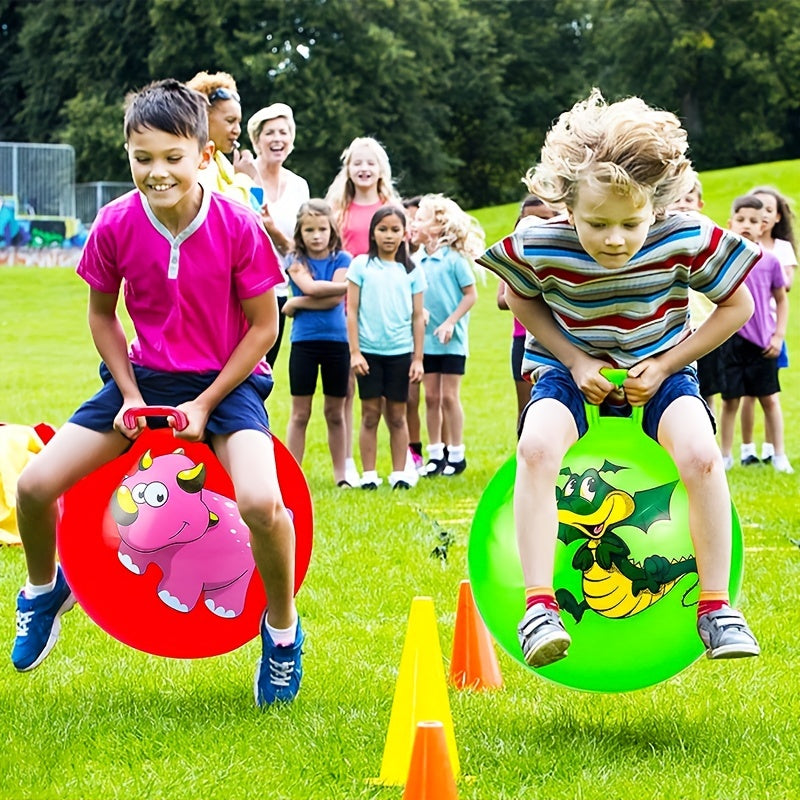Jump Bounce Ball with Handle Toddler Toy Kids Ball Handle Party Ride & Bounce