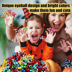24pcs Big Eye Rings Eyeball Finger Puppets Interactive Party Favor