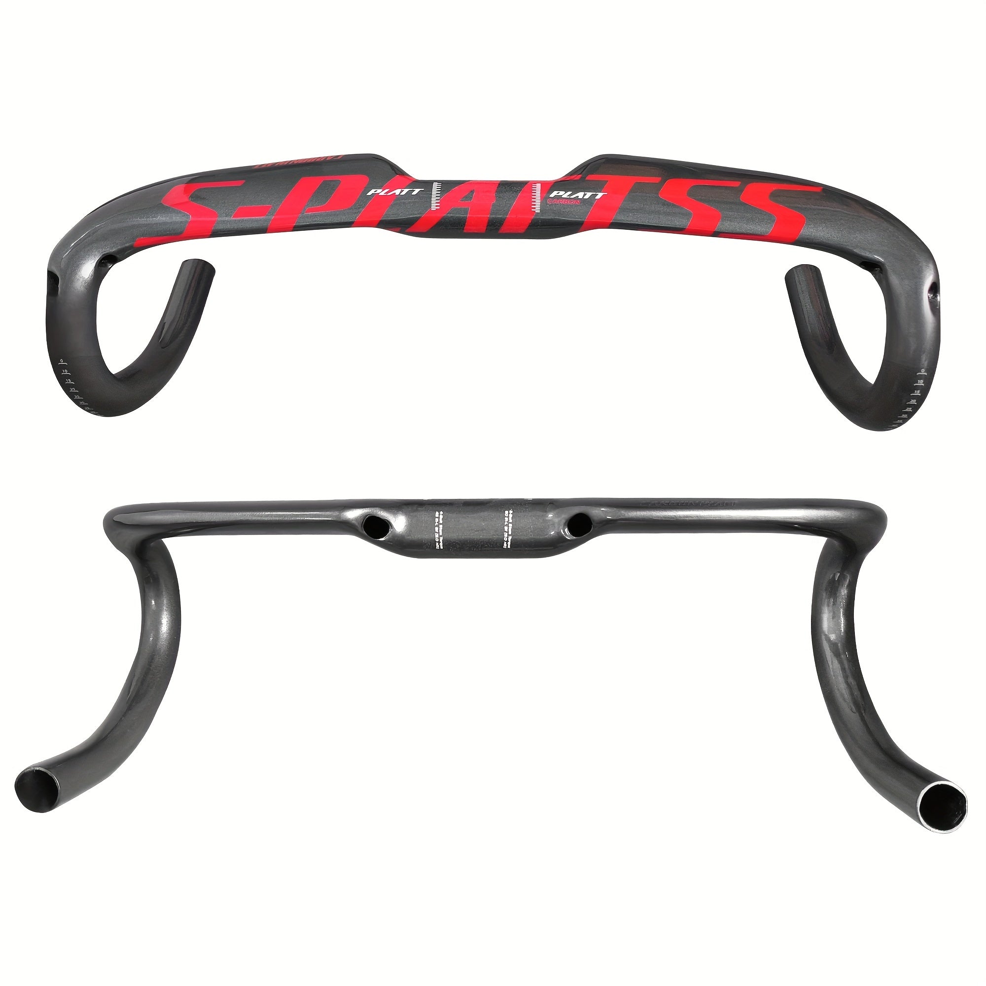 Carbon Road Handlebar Bicycle Accessories Red Silver Full Carbon Handlebar 31.8